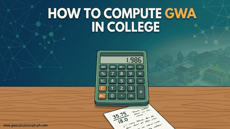 How to Compute GWA in College